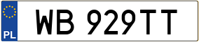 Trailer License Plate